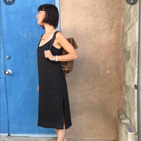 Ursa Minor Chaouen Black Linen Dress XS - Picture 5 of 7